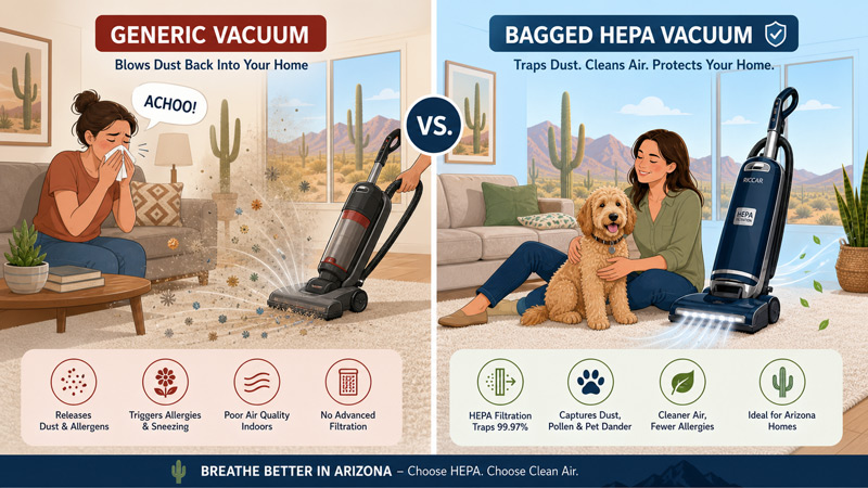 Vacuums with HEPA vs without HEPA filters