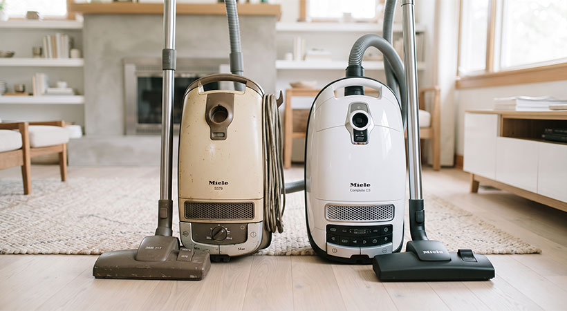 Old vacuum next to a newer model. Is it worth repairing an old vacuum